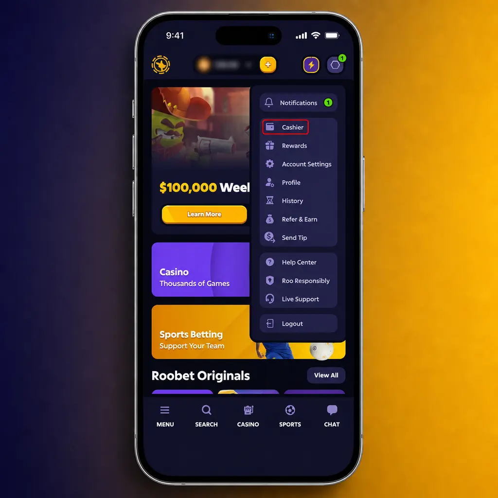 Step-by-step guide to deposit funds at Roobet Canada using crypto or card-to-crypto for CAD accounts