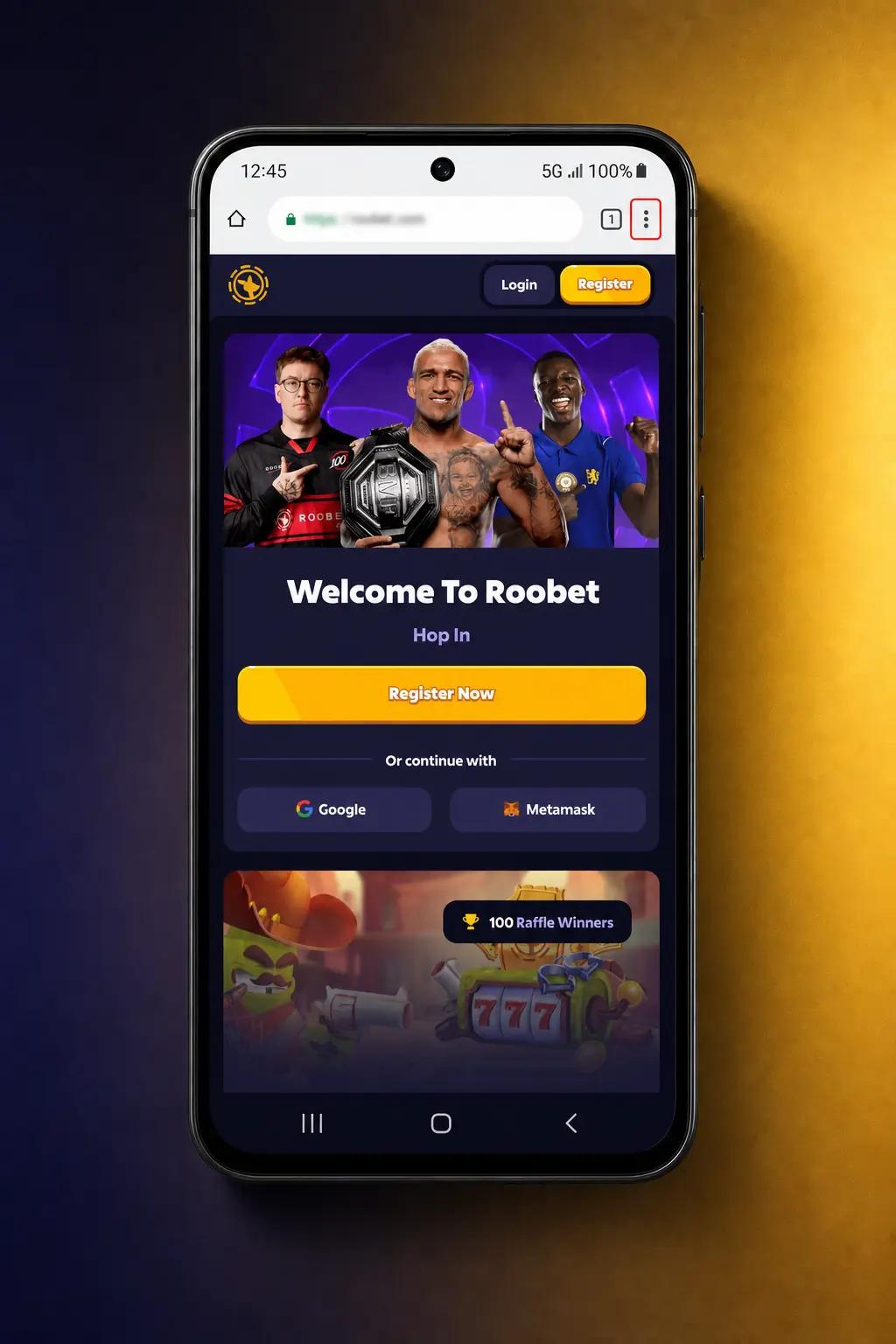 Step-by-step guide showing how to download and install the Roobet APK app on an Android device