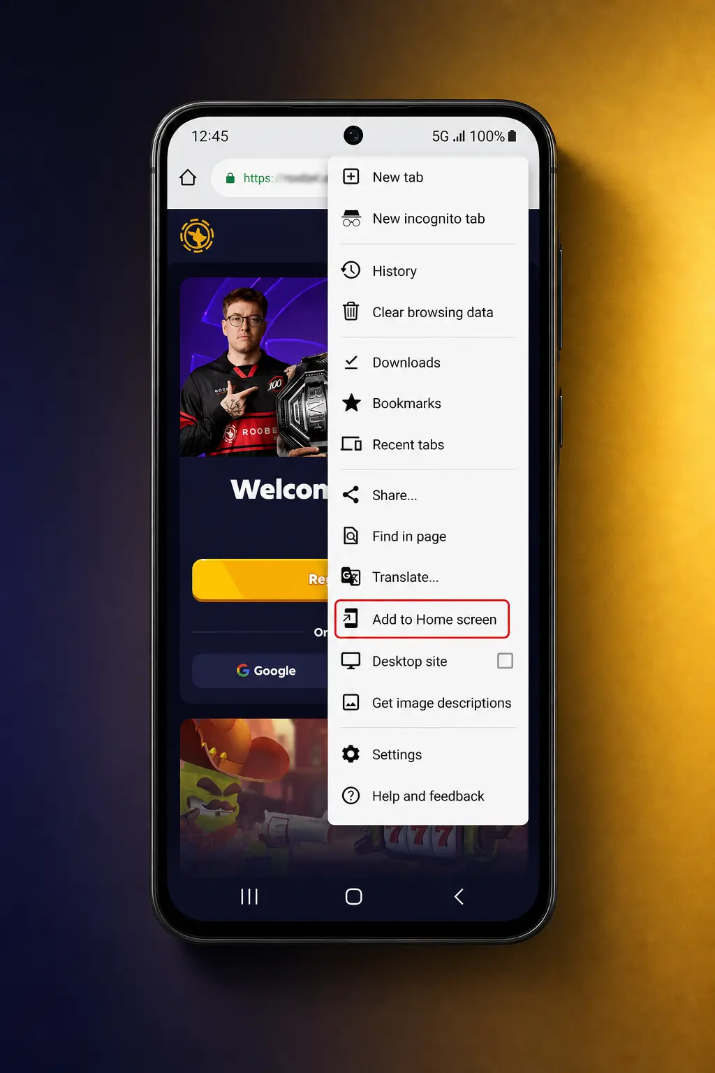 Step-by-step guide showing how to download and install the Roobet APK on an Android phone or tablet