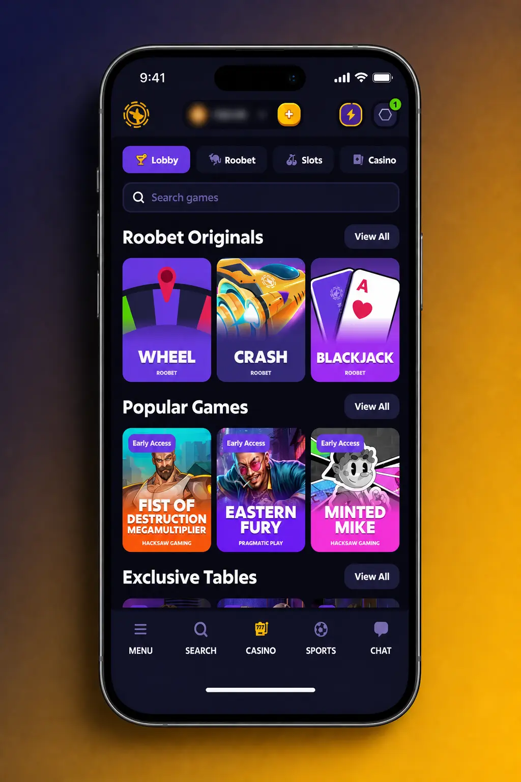 Step-by-step guide showing how to log in, select, and play slot games on Roobet