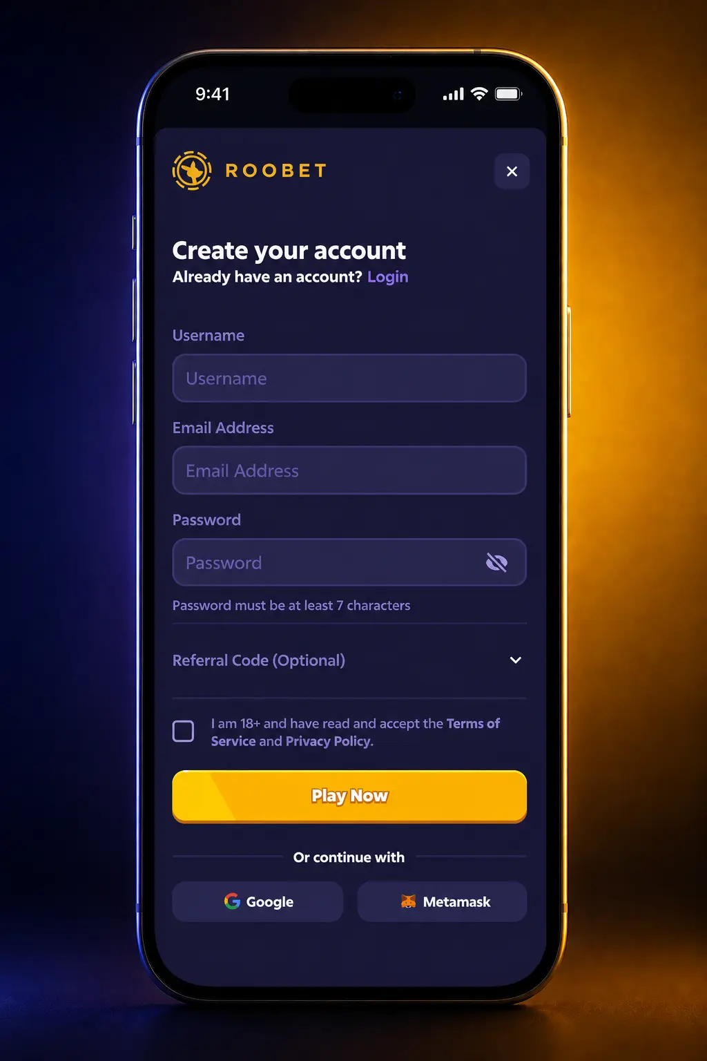 Step-by-step guide to registering, funding, and claiming a bonus to start playing at Roobet Casino online.