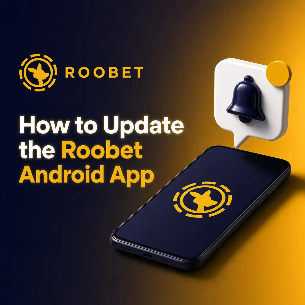 Steps to update the Roobet Android app: check for the latest APK, download it, and install over the existing app.