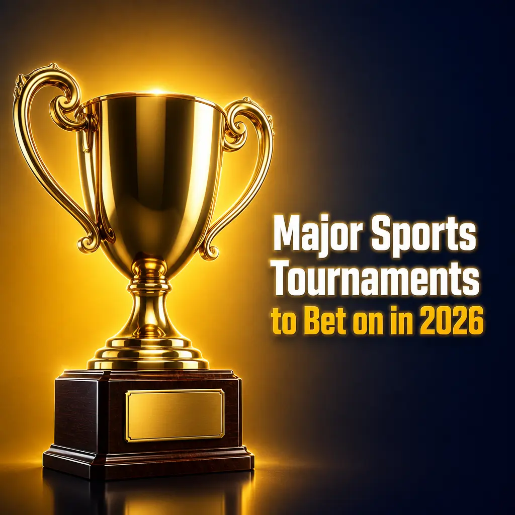 Betting odds hub for 2026 sports tournaments including FIFA World Cup, Winter Olympics, NHL Playoffs, and F1 season.