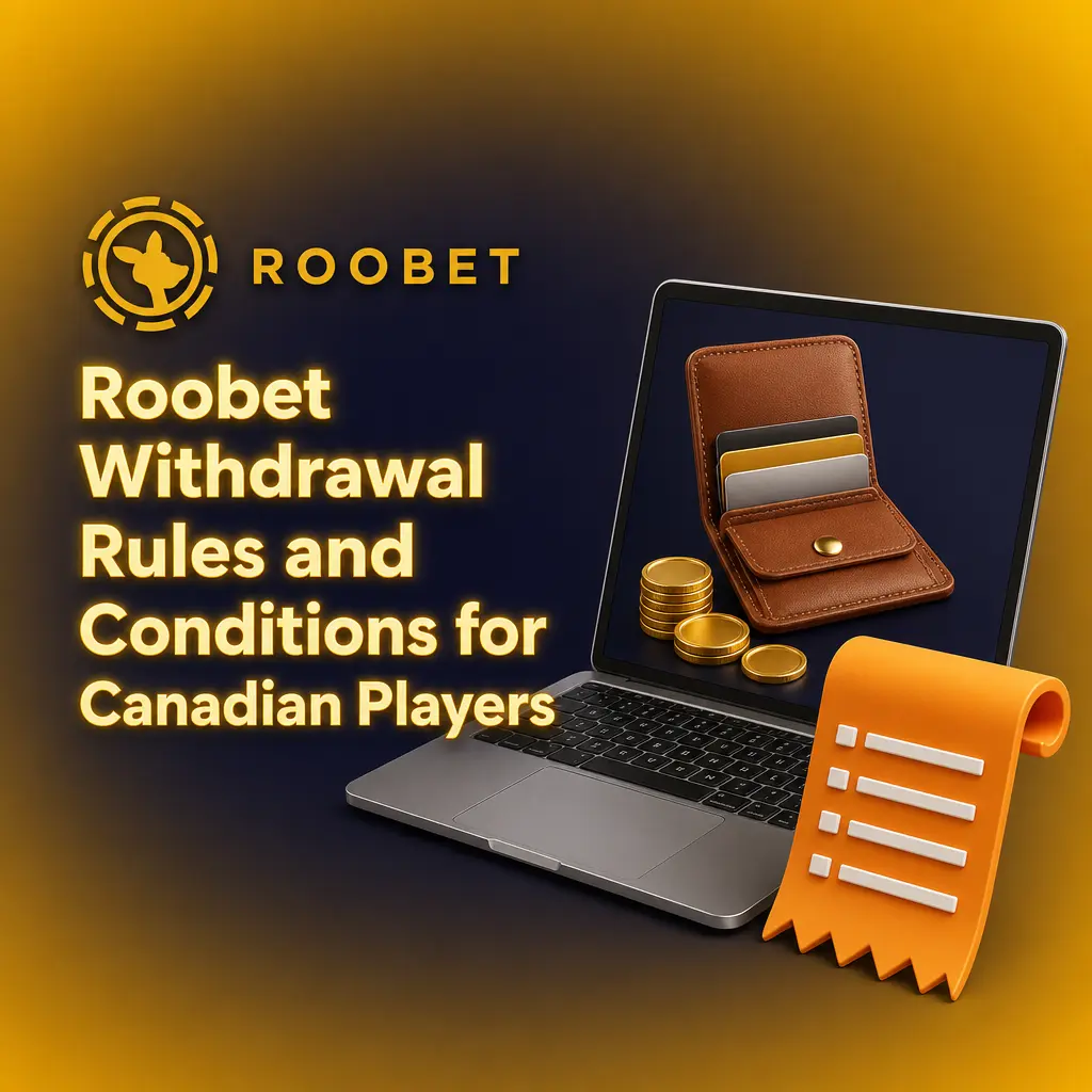 Roobet withdrawal rules for Canadian players: ID verification, matching payment method, 40x wagering, one account, 20 CAD minimum.