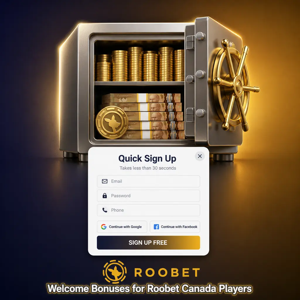 Roobet Canada welcome bonuses: earn rakeback, level rewards, Daily Rain drops, and raffle tickets with no wagering requirements.
